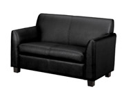 Basyx love seat, leather